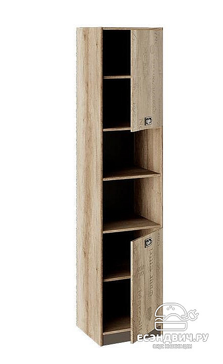 Детский гарнитур 7 предм."Adventure" (Дуб Каньон светлый/Фон серый ) Em/Pl1