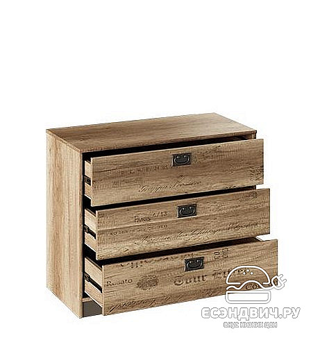 Детский гарнитур 7 предм."Adventure" (Дуб Каньон светлый/Фон серый ) Em/Pl1