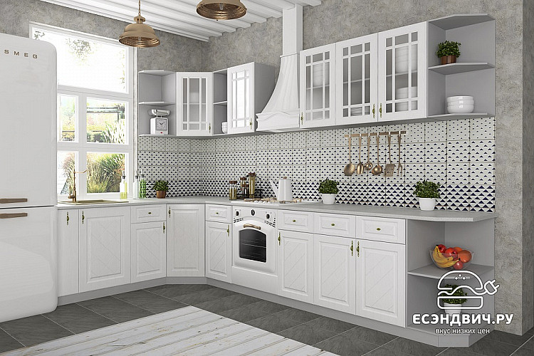 Тумба 500 (ящ.) "Лорен" (МДФ) (Белый) /DSV/Gr/СЯ500