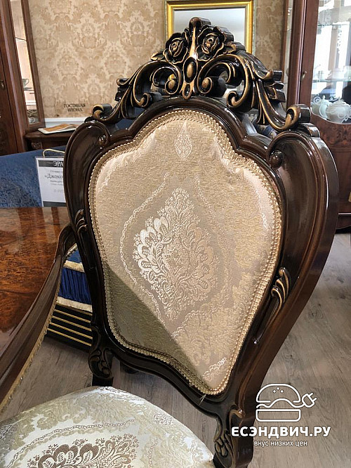 Обеденная группа "Себастьяно" (МДФ) (Корень дуба глянец/Патина/Лак) UgJk