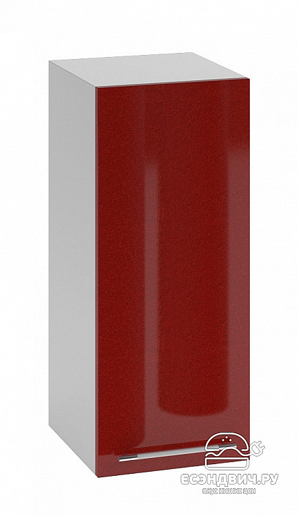 Шкаф 300  "Бруско" (МДФ) (Гранат металлик) /ИЦOlv/ШВ300