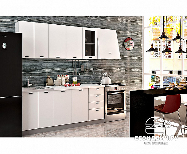 Тумба 1000 4ящ."Чарли" (МДФ) (Белая шагрень) /ИЦSf/ ШНК1000