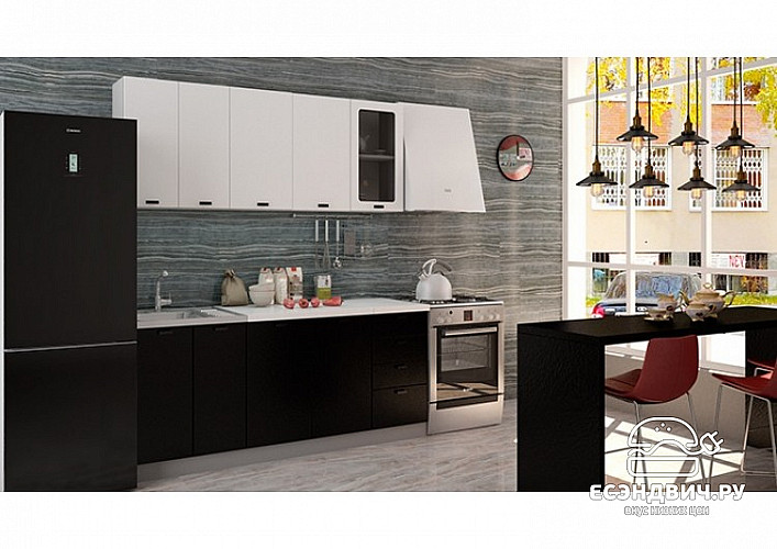 Тумба 1000 4ящ."Чарли" (МДФ) (Белая шагрень) /ИЦSf/ ШНК1000