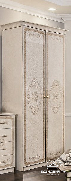 Полки для 2дв.шкафа (3шт.) "Клео" (ЛДСП) (Корень крем) UgPt