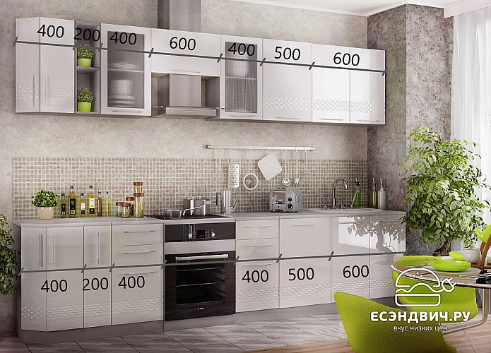 Тумба 800 decorazione "Лакрима" (МДФ глянец) (Белый) /DSV/Kpl/С800