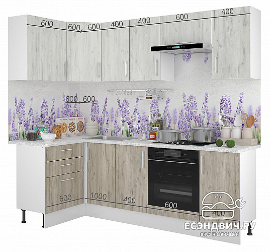 Тумба 100 угловая (универс.) без столеш."Герда" (Белый Крафт) /Gnt/Ep/М24