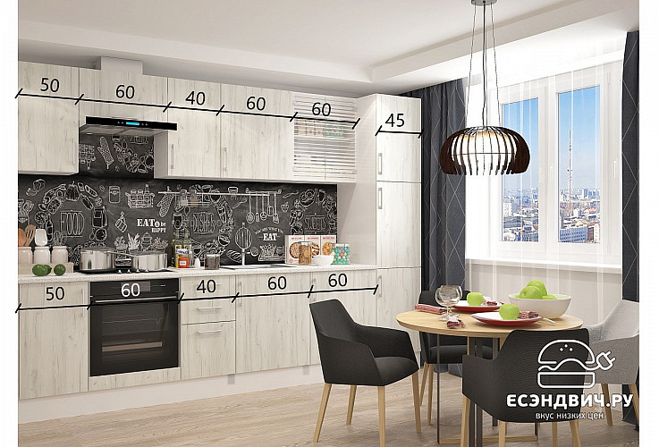 Шкаф 45 "Герда" (Белый Крафт) /Gnt/Ep/М2