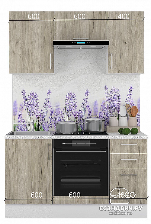 Шкаф 45 "Герда" (Серый Крафт) /Gnt/Ep/М2