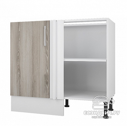 Тумба 100 угловая (универс.) со столеш."Герда" (Ясень Таормино) /Gnt/Ep/М24ст