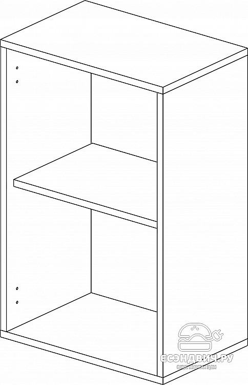 Шкаф 45 "Герда" (Ясень Таормино) /Gnt/Ep/М2