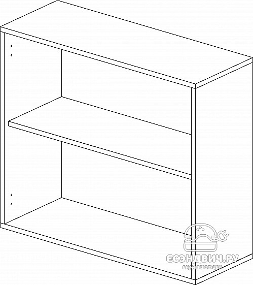 Шкаф 80 "Герда" (Ясень Таормино) /Gnt/Ep/М5