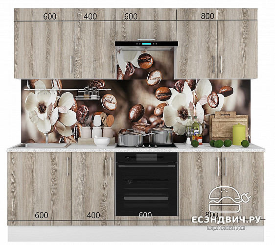 Шкаф 80 "Герда" (Ясень Таормино) /Gnt/Ep/М5