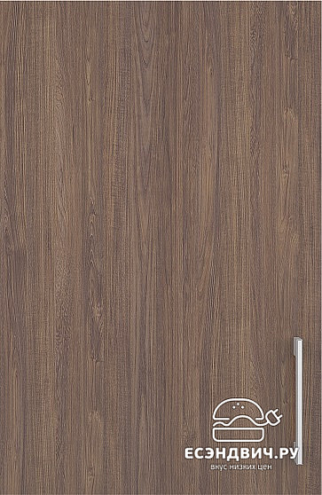 Кухня угловая 1,2х2,85 "Герда" (Морское Дерево/Стекло с рис.) /Gnt/Ep/9