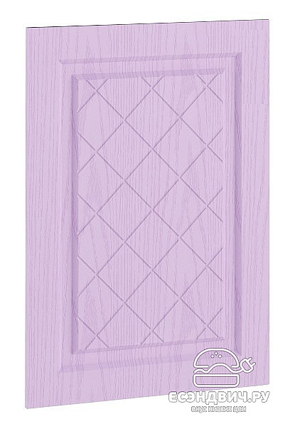 Кухня угловая 2х2,8 правая "Лорен" (МДФ) (Крем/Фиалка) -DSVГР3