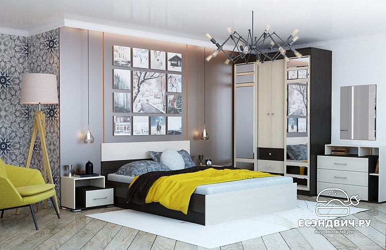 Комод "Hanny" (Венге/Дуб) /Gnt/Юн825