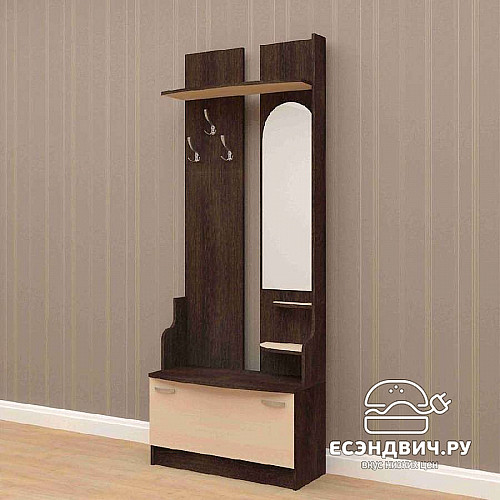 Прихожая  "Лаворо" (Венге/Выбеленный дуб) EsandwichAМ-ПР03