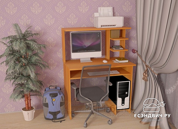 Стол компьютерный  "Лаворо" (Орех миланский) EsandwichA-СК7