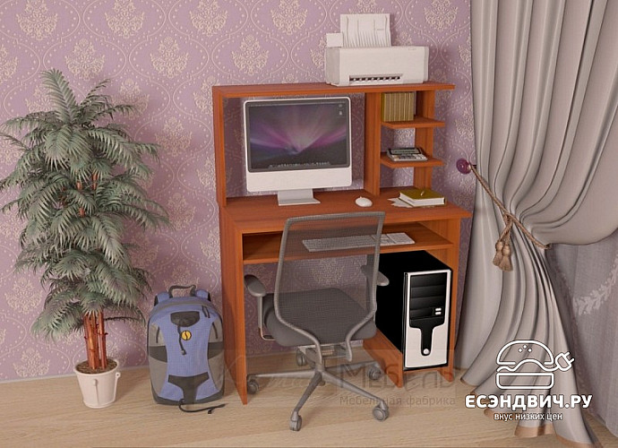 Стол компьютерный  "Лаворо" (Орех итальянский) EsandwichA-СК7