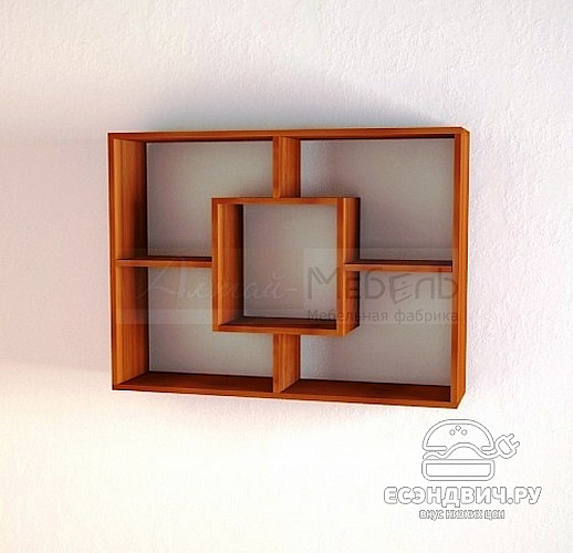 Полка навесная  "Лаворо" (Орех итальянский) EsandwichA-ПН8