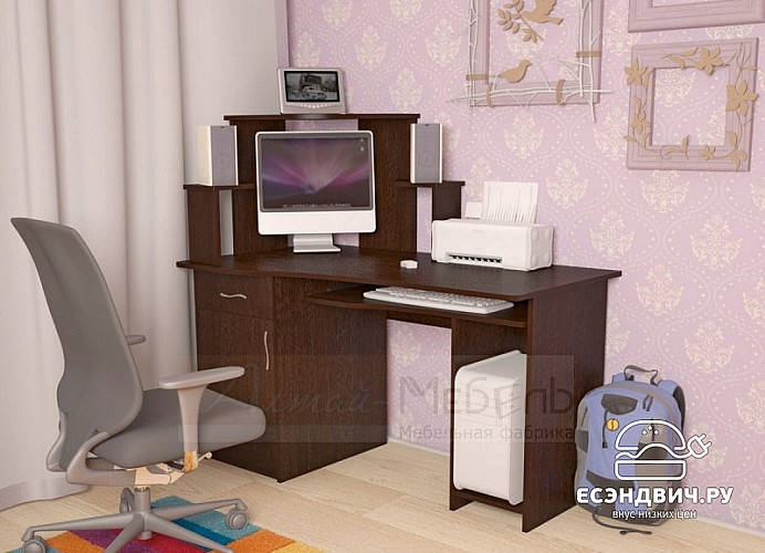 Стол компьютерный  "Лаворо" (Венге) EsandwichA-СК12