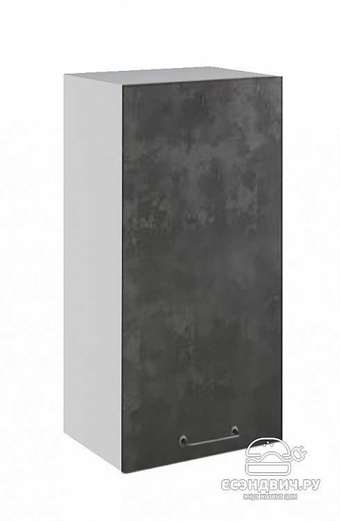 Шкаф высокий 400 "The Loft" (МДФ) (Бетон темный) /DSV/Loft/ВП400
