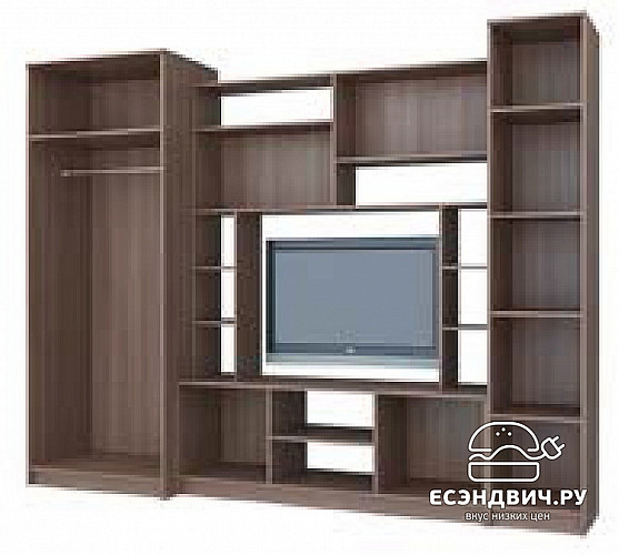 Гостиная 2,7 "Альпин" (Ясень тёмный/Ясень светлый) EsandwichИЦМ-11