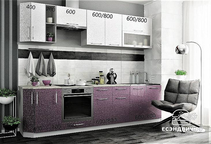 Шкаф 600 "Лакрима" (МДФ металлик) (Белый) /DSV/Olv/П600