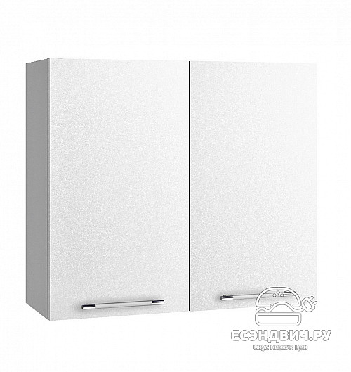 Шкаф 800 "Лакрима" (МДФ металлик) (Белый) /DSV/Olv/П800