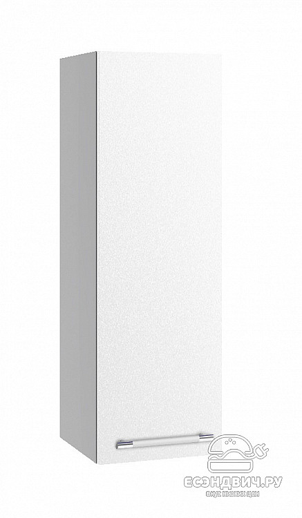 Шкаф высокий 300"Лакрима" (МДФ металлик) (Белый) /DSV/Olv/ВП300