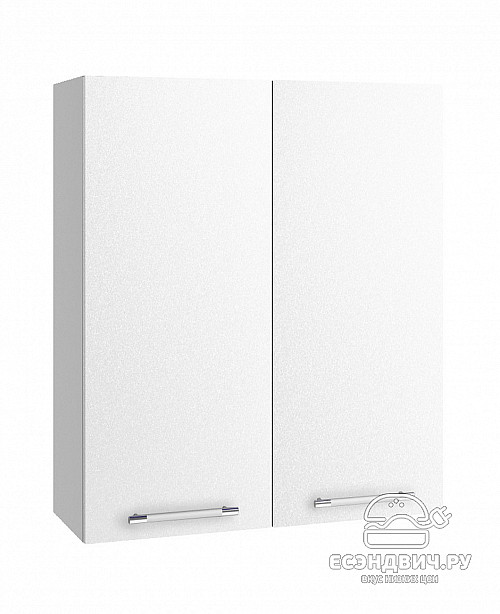 Шкаф высокий 800"Лакрима" (МДФ металлик) (Белый) /DSV/Olv/ВП800