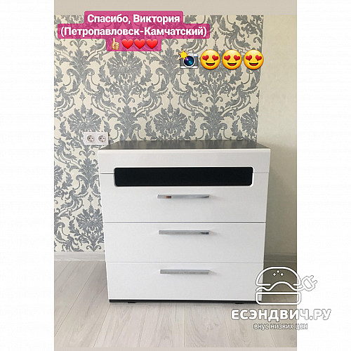 Спальный гарнитур 6 предм.(подъемн.мех.) "Лея" (МДФ) (Венге Линум/Белый глянец) Fg4