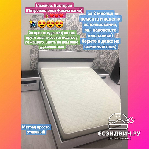 Матрац favorit 200*200*18 "Жаклин"(независ.пружины) ср.жесткости