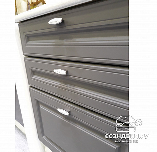 Шкаф 45 "Форд" (МДФ ) (Графит Софт) /Gnt/Ev/М2