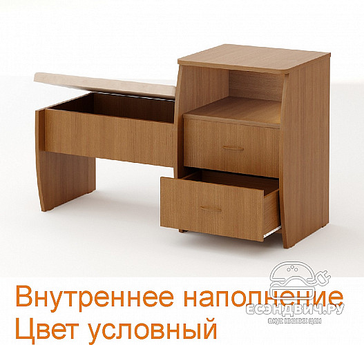 Тумба мягк.сид-е "Вэлкам" (Орех) EsandwichTМ-04