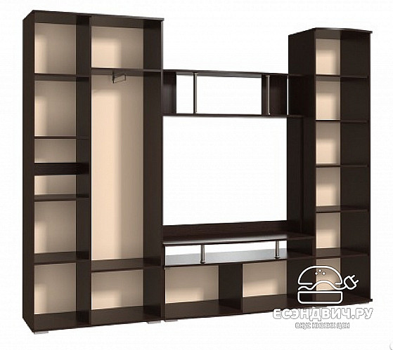 Модуль центральный 1,2 swarovski "Адель" (Венге/Дуб Атланта) EsandwichBTS