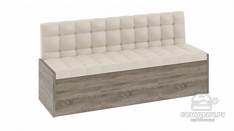 Диван  "Sweet" (Дуб Сонома трюфель/Кожзам бежевый) -Tr-Фр