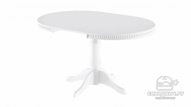 Стол раздвижной "Silvio" (Белый матовый) -Tr-Орл