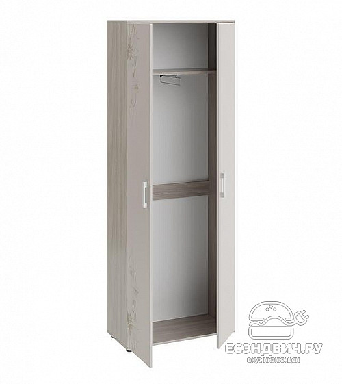 Прихожая 1,55 "Dalia" (Ясень шимо/Сатин матовый с рисунком)-Em/Vt