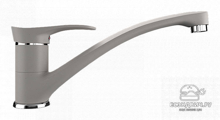 Смеситель для кухни ULGRAN U-003 (Белый)