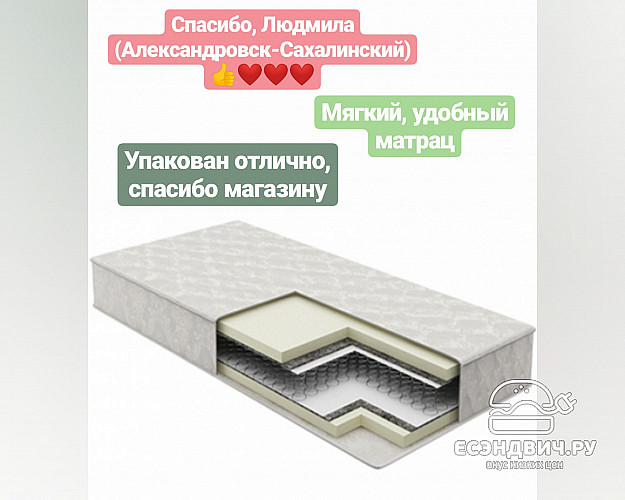 Матрац family 70*190*16 "Наоми" (завис.пружины) мягкий