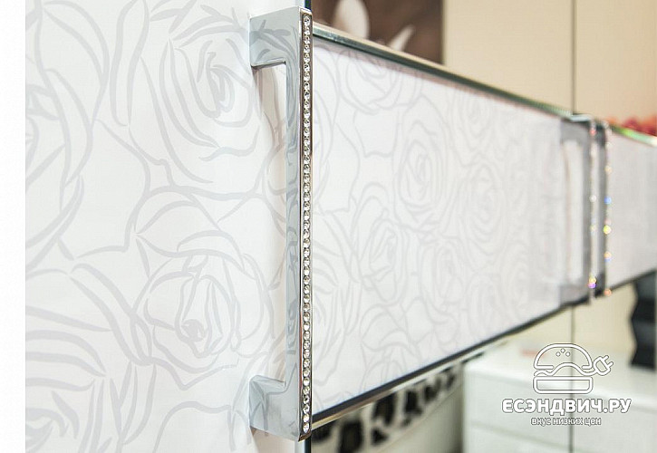 Спальный гарнитур 8 предм. "Argento"(МДФ)(Белый глянец /Экокожа Белая)-Tr-Ам