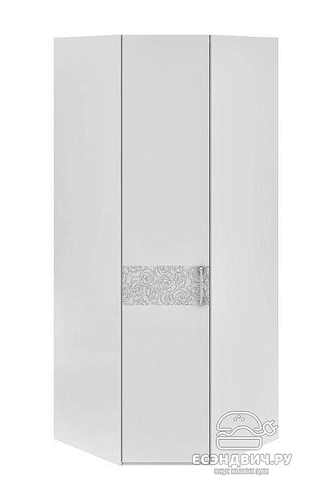 Спальный гарнитур 8 предм. "Argento"(МДФ)(Белый глянец /Экокожа Белая)-Tr-Ам