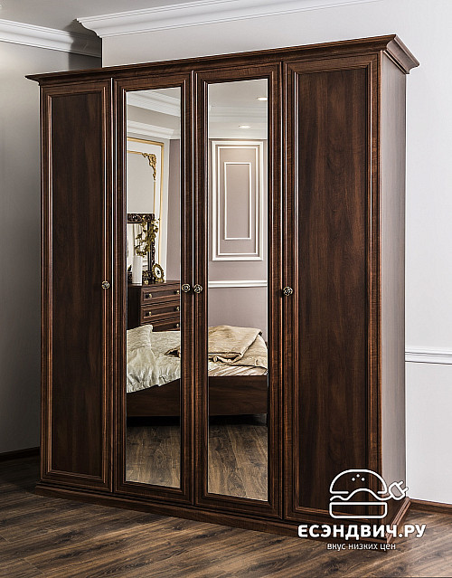 Полки для 2дв.шкафа (3шт.) "Таис" (ЛДСП) (Орех караваджо) UgAf