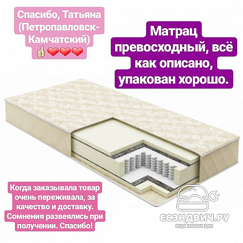 Матрац favorit 70*180*18 "Жаклин" (независ.пружины) ср.жесткости