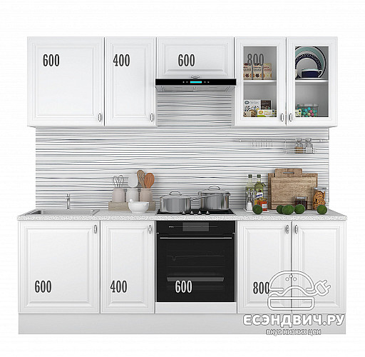 Тумба 60 (3ящ.) со столеш."Форд" (МДФ ) (Белый Софт) /Gnt/Ev/М22ст