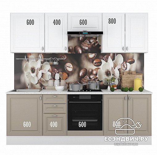 Шкаф угловой 60 "Форд" (МДФ ) (Белый Софт) /Gnt/Ev/М15