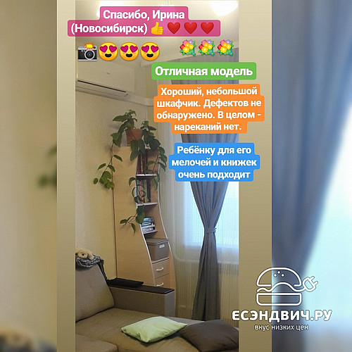 Стеллаж work S "Ричи" (Бук/Персик) EsandwichC-01