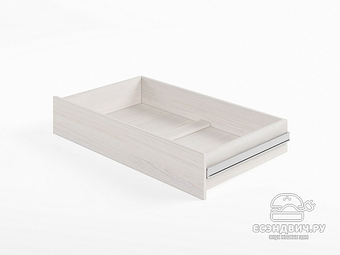Ящик для кровати 800 "Лаворо" (Анкор белый/Анкор белый) D_Isl