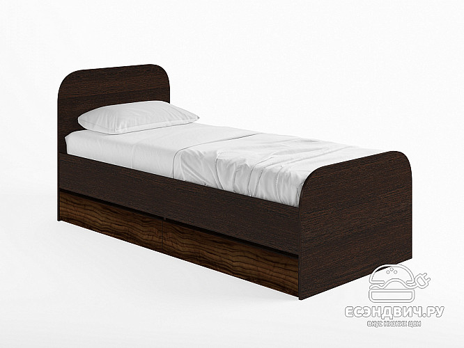 Кровать 800 "Лаворо" (Венге/Венге) D_Isl