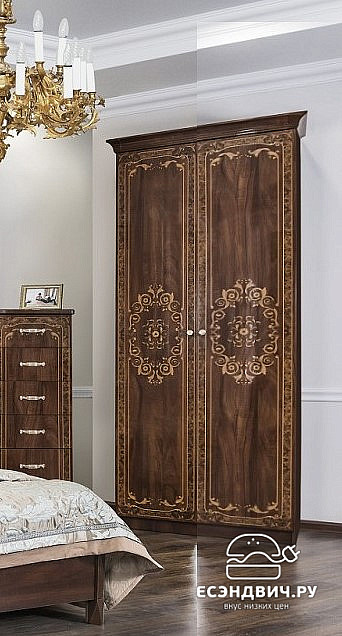 Спальный гарнитур 4 предм. 2ств./1800"Клео" (МДФ) (Караваджо глянец/Бархат/Патина/Шелкография/Лак) UgPt/5